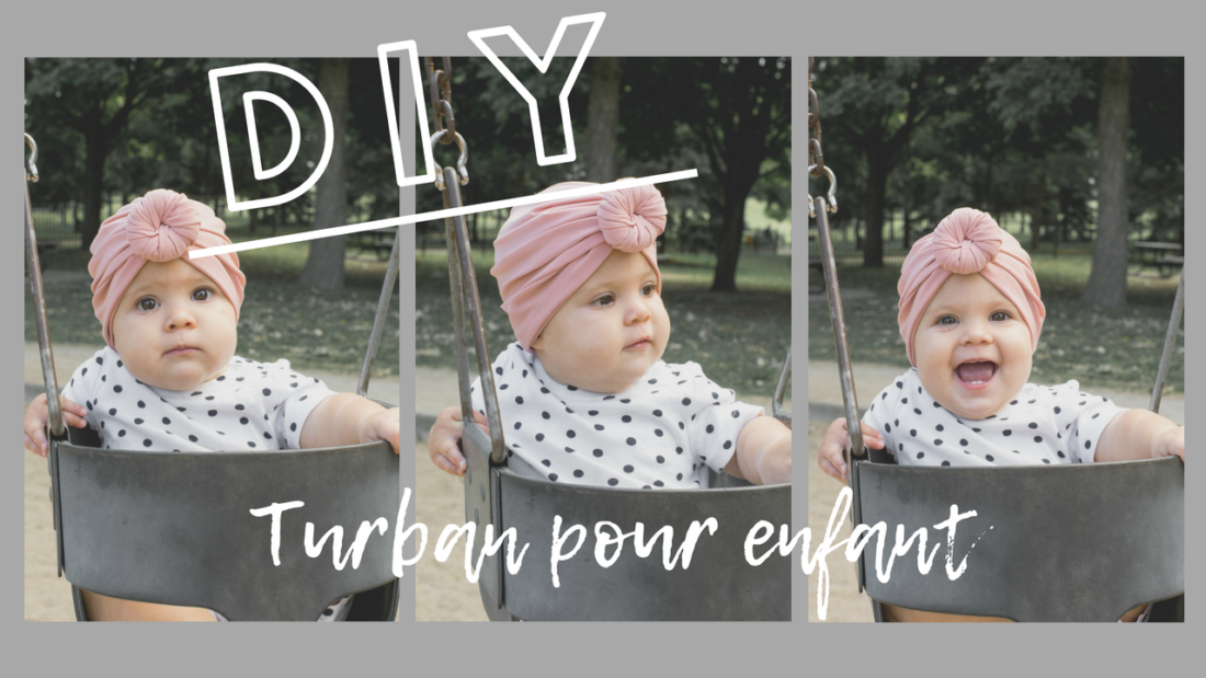 DIY facile pour fabriquer un turban bandeau pour enfant