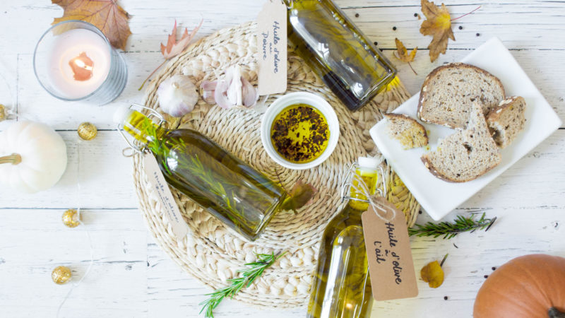 DIY : huile olive arômatisées