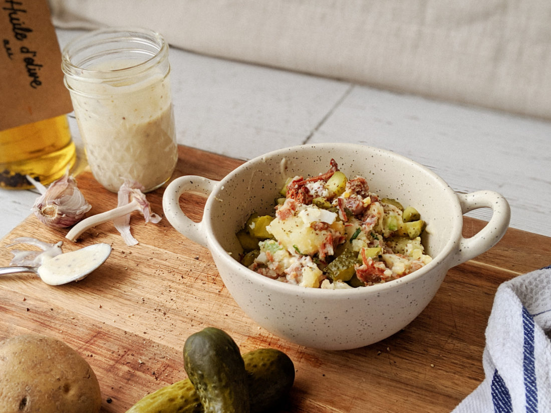 Recette de salade de pommes de terre et cornichon