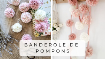 DIY banderole de pompons