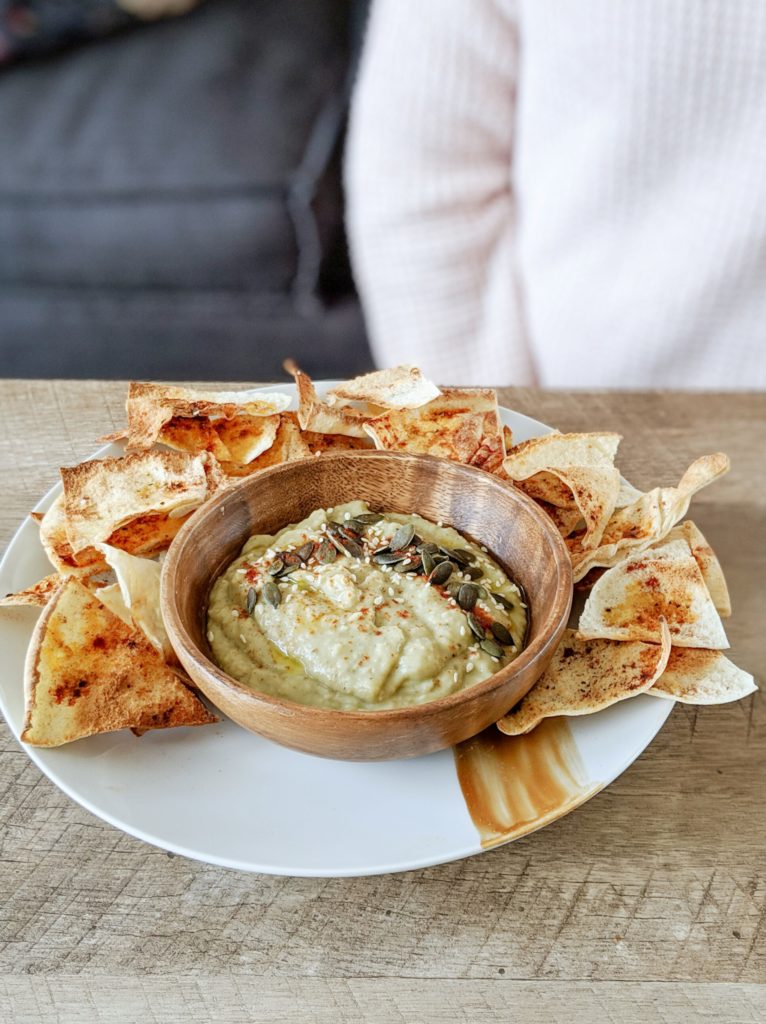 recette d'hummus à l'avocat