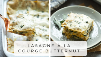 Lasagne sauce à la courge butternut