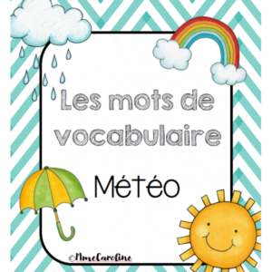 La météo, activités pour enfants.